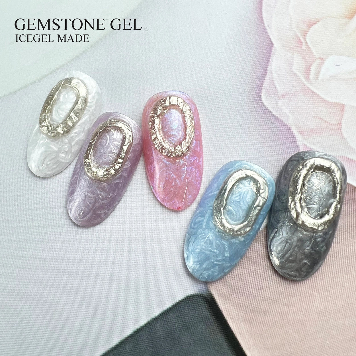 GEMSTONE GEL SILK SCARF