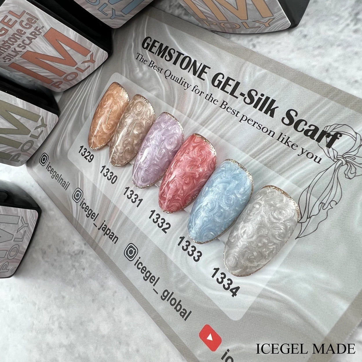 GEMSTONE GEL SILK SCARF