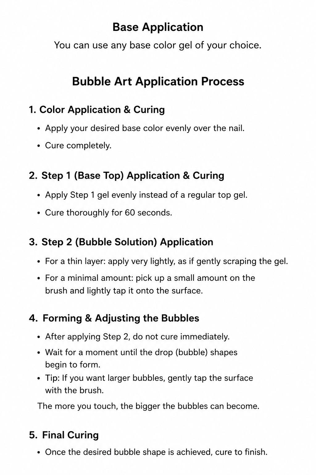 BUBBLE DROP GEL